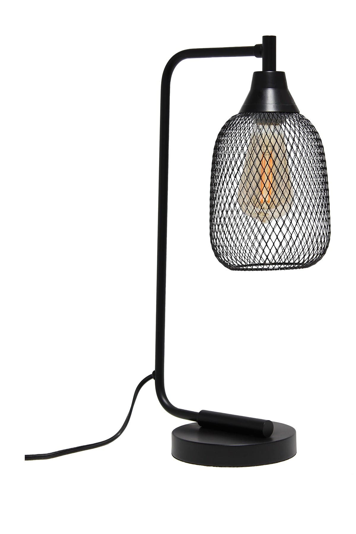 Lalia Home Industrial Mesh Desk Lamp In Black