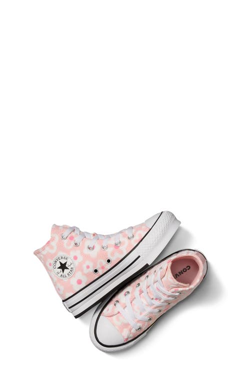Converse Kids' Chuck Taylor® All Star® Eva Lift Floral High Top Sneaker In Donut Glaze/oops Pink/white