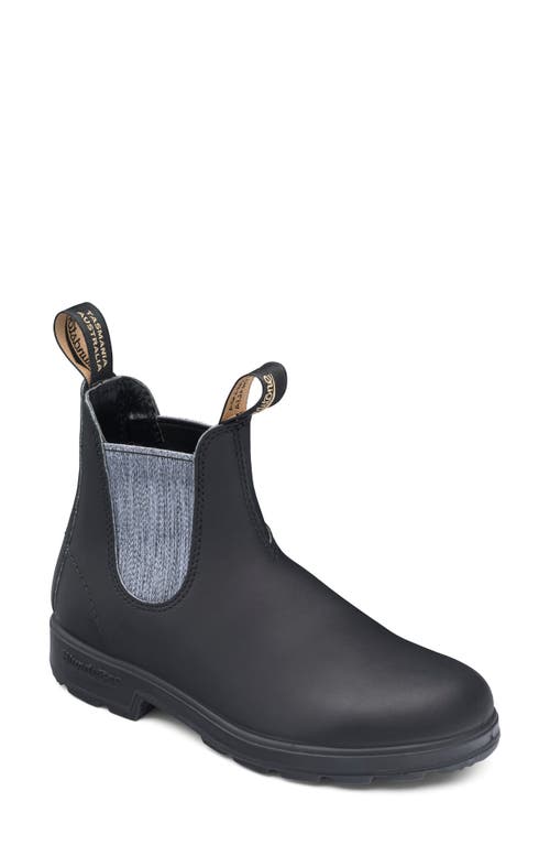 Blundstone Footwear Stout Water Resistant Chelsea Boot in Black/Grey Wash Leather