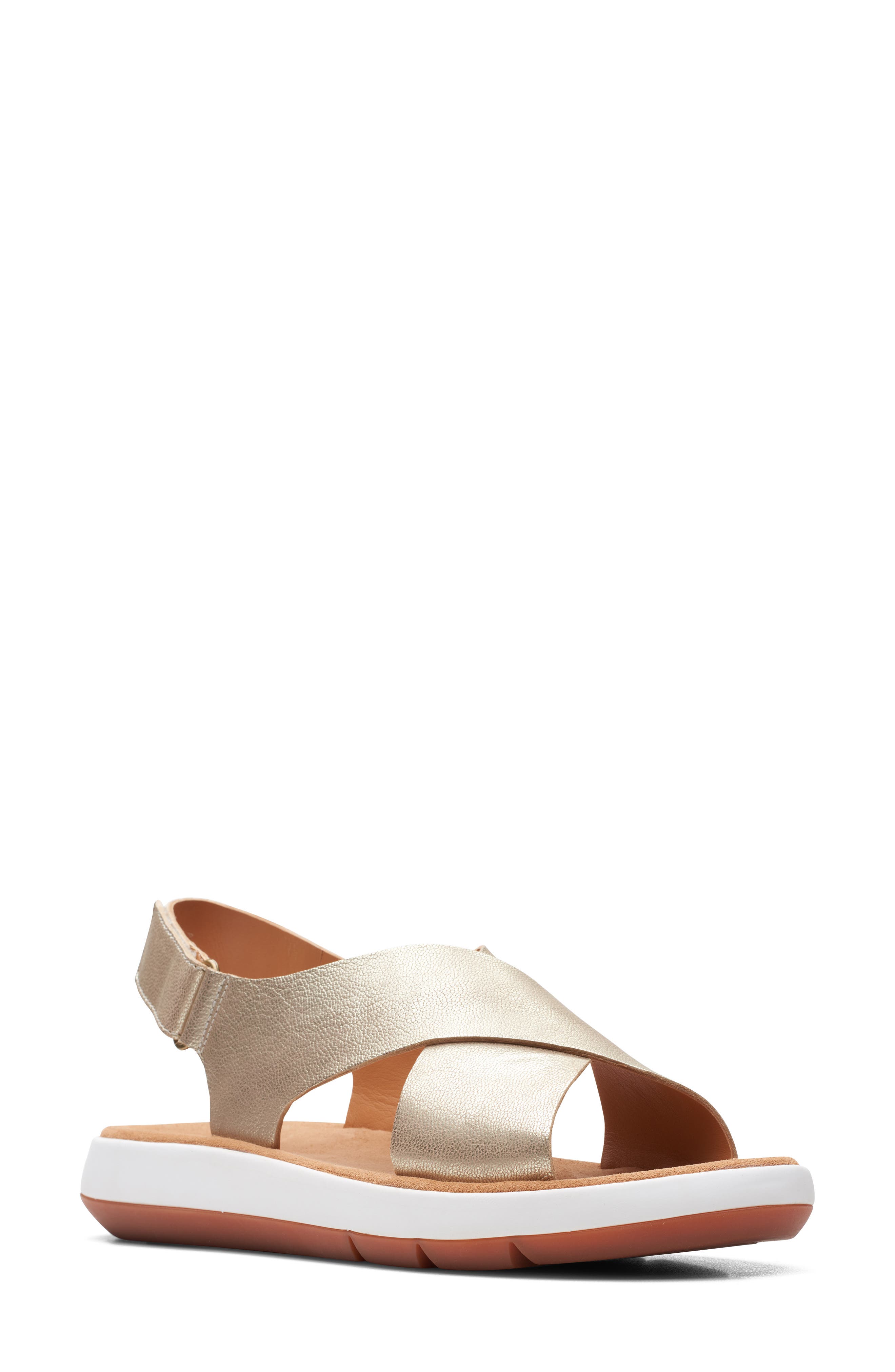 clarks leather sandals