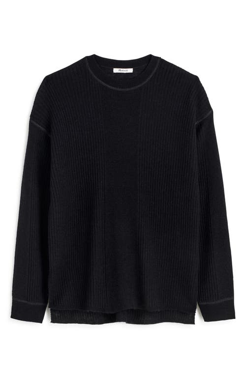 MADEWELL MADEWELL CREWNECK ALPACA BLEND RIB SWEATER 