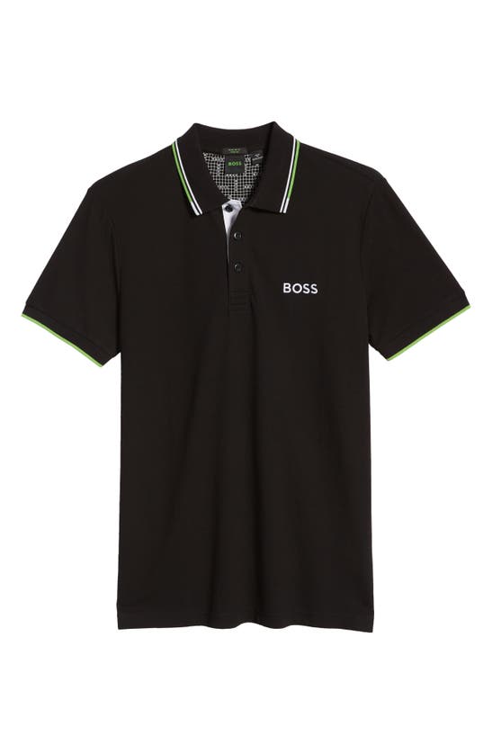 heroin lække Udled Hugo Boss Paddy Pro Regular Fit Polo Shirt In Black | ModeSens