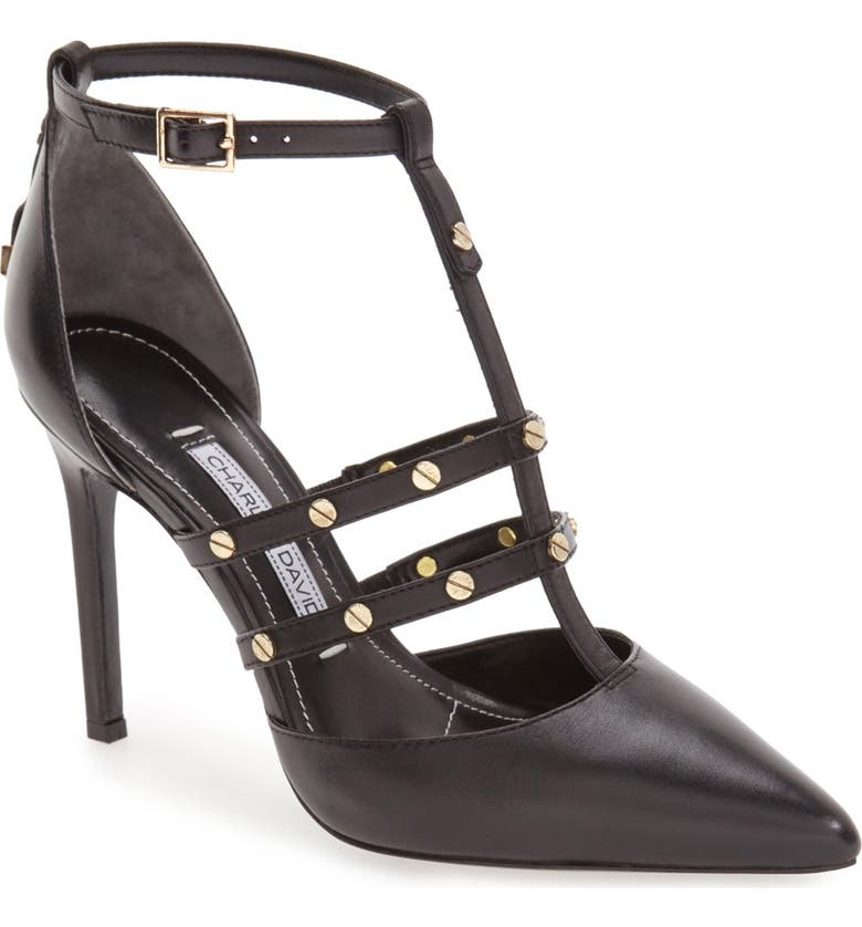 Charles David 'Carilla' T-Strap Studded Pump (Women) | Nordstrom