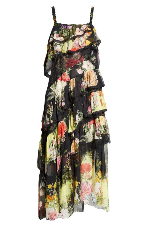Camilla Adorned In Alexandria Asymmetric Spliced Lace Dress In Adorned In Alexandria