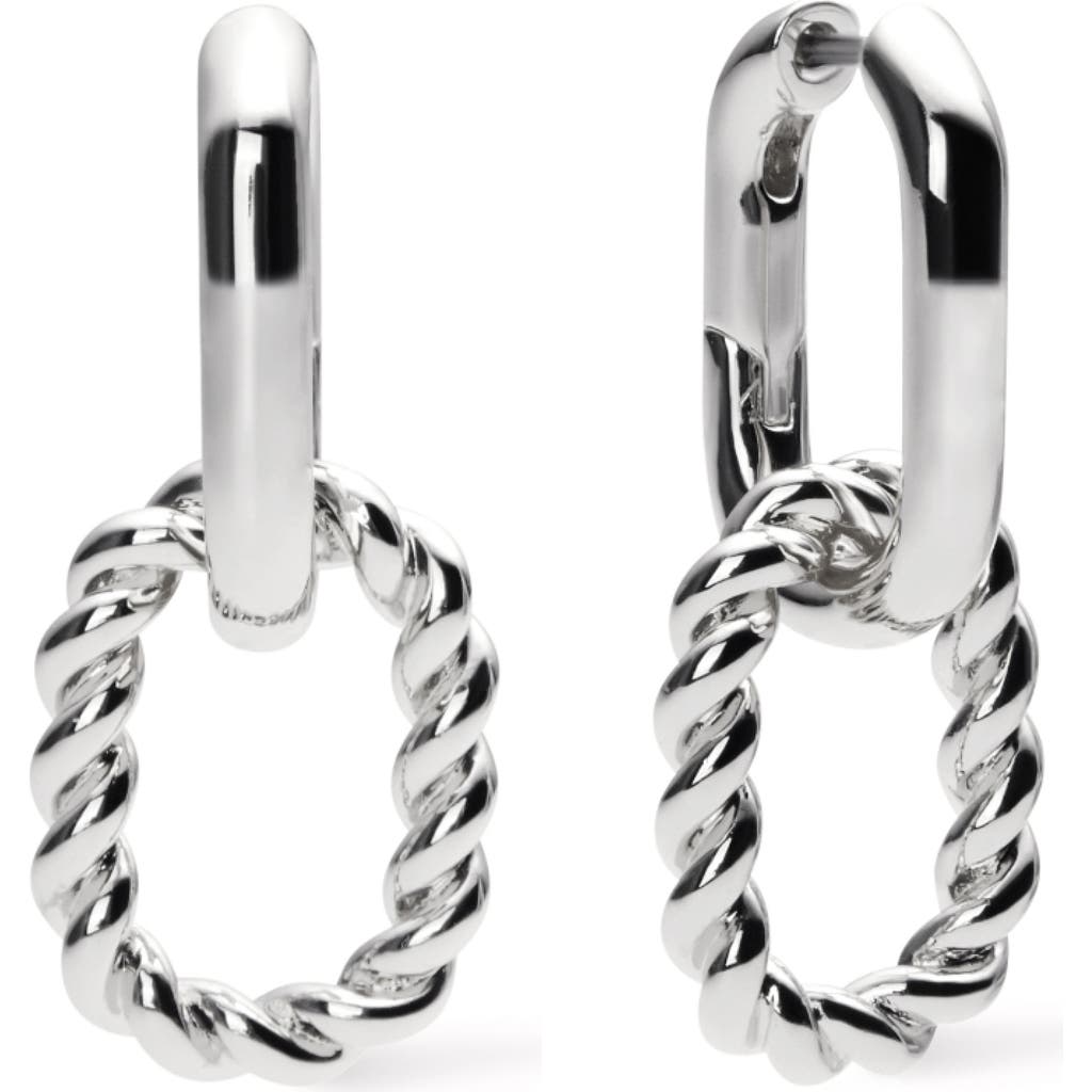 Ana Luisa Ash Double Hoop Earrings In Silver