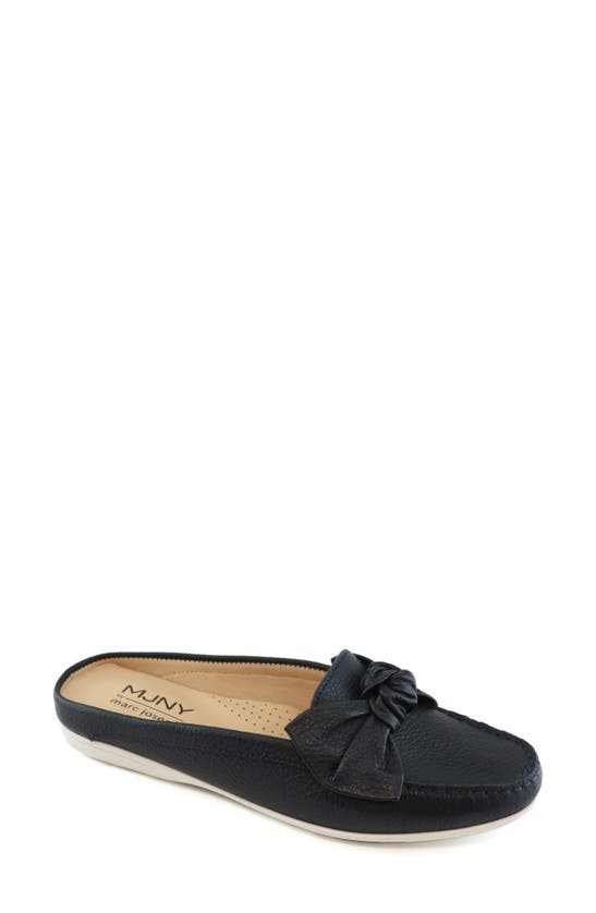 Marc Joseph New York Diane Mule In Navy Grainy