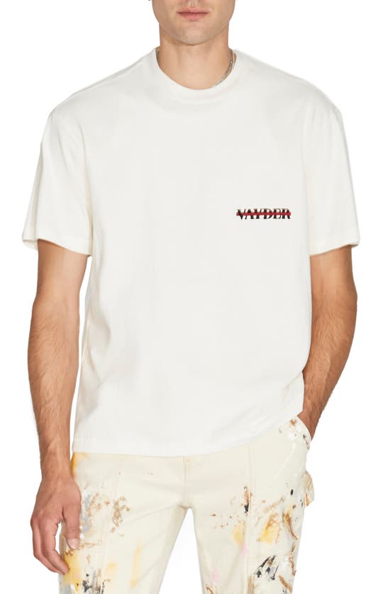Shop Vayder Logo Graphic T-shirt In White