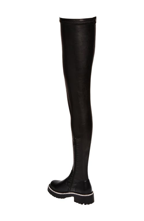 Azalea Wang New Rules Thigh High Boot In Black