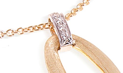 Marco Bicego Jaipur Diamond Link Necklace In Yellow Gold