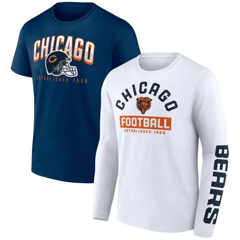 Lids Chicago Bears New Era Women's Crop Long Sleeve T-Shirt - Navy