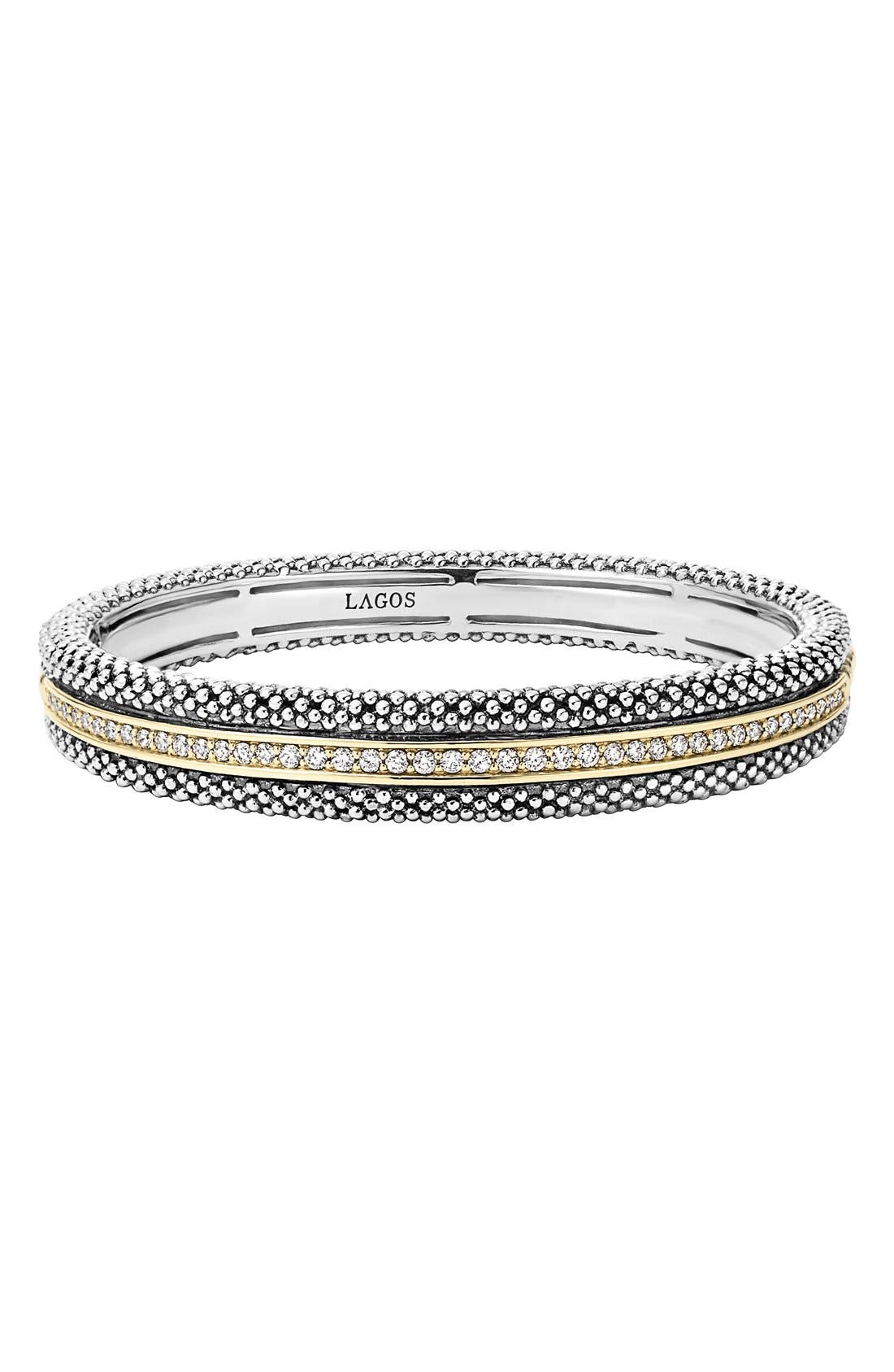 LAGOS Diamond Caviar Bangle Bracelet Nordstrom