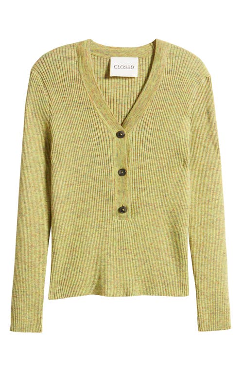 CLOSED CLOSED RIB HENLEY TOP