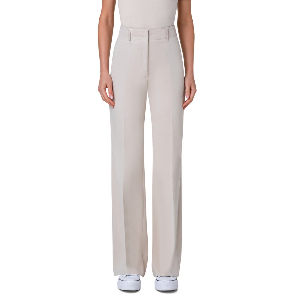 Akris Wide Leg Gabardine Pants In 034 Greige
