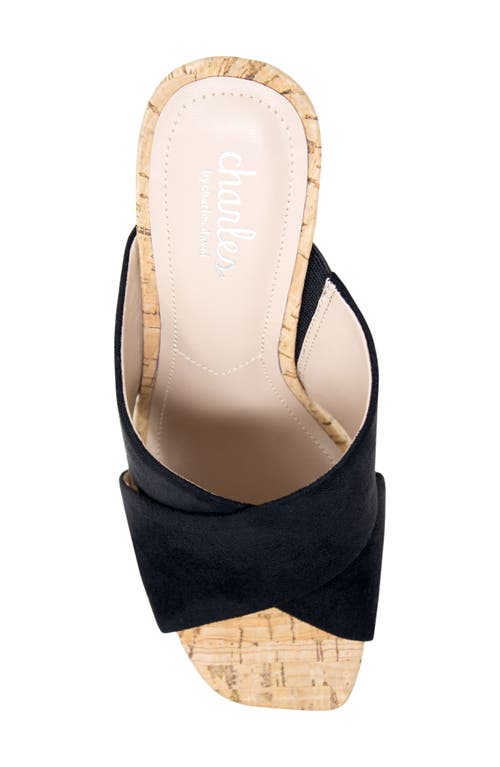 Shop Charles By Charles David Duo Platform Wedge Sandal In Black-ms