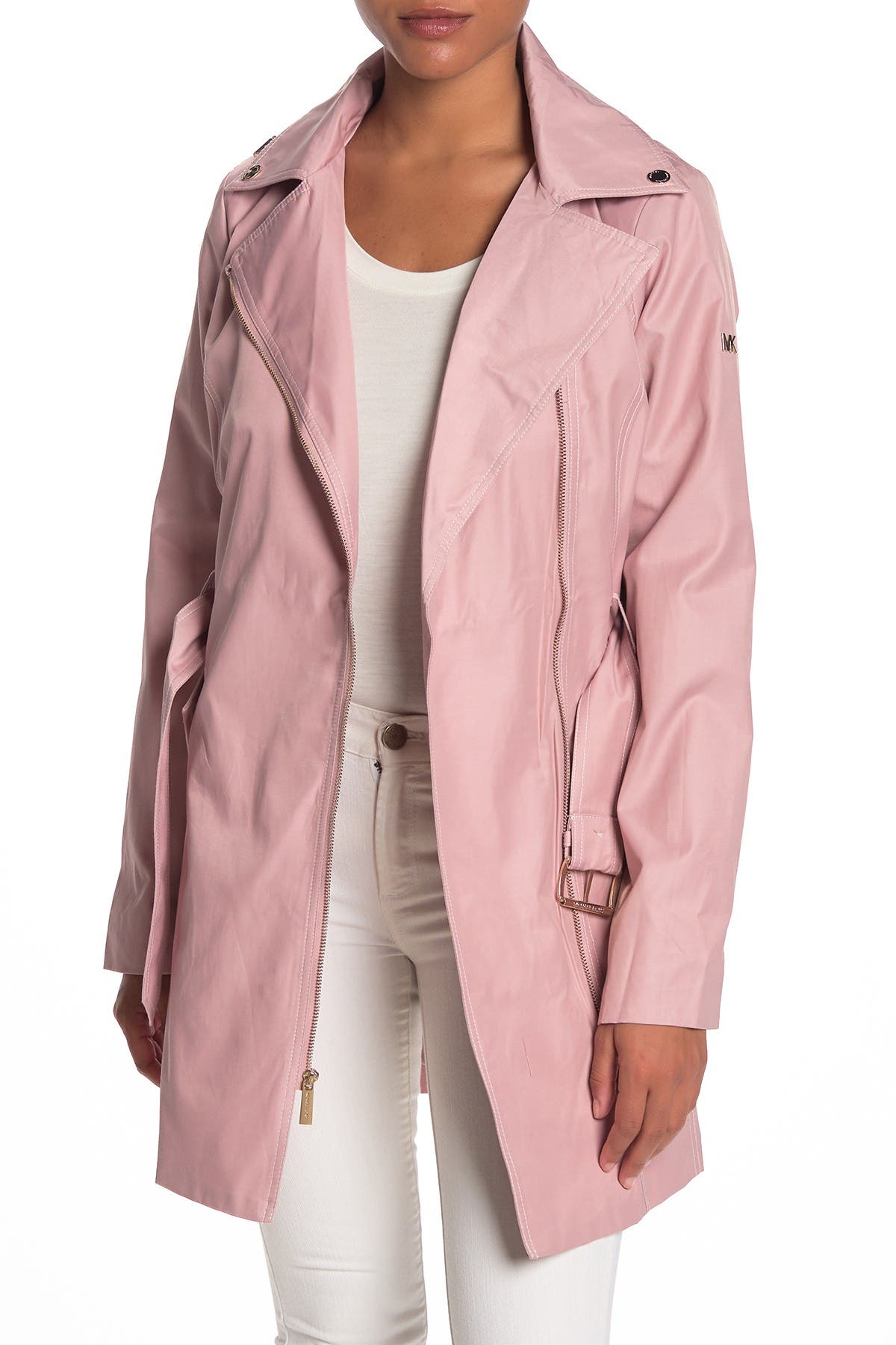 michael kors pink trench coat