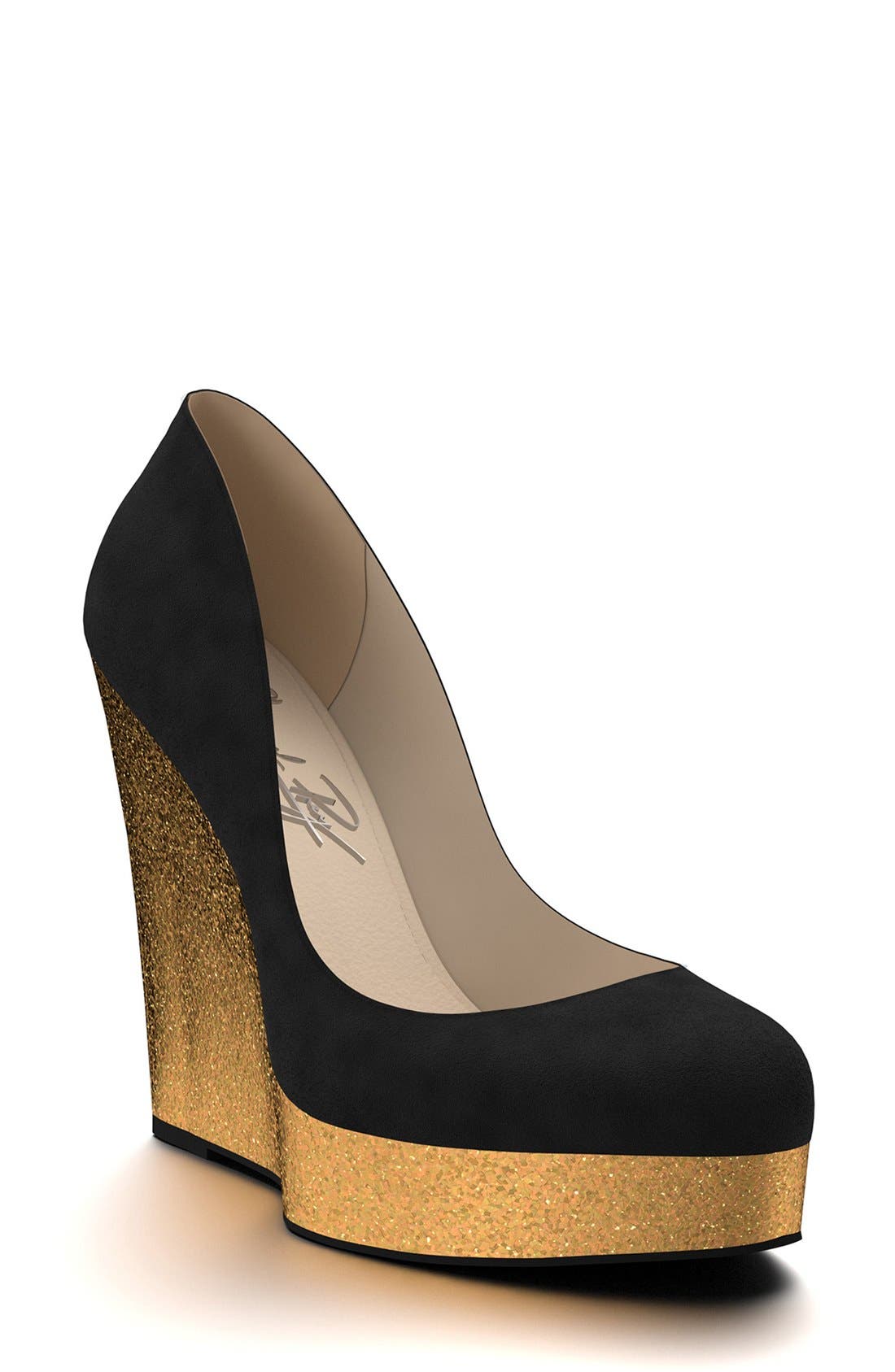 Shoes of Prey Glitter Platform Wedge Pump (Women) Nordstrom