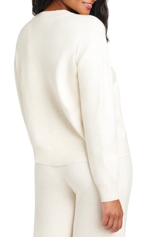 Shop Splendid X Cella Jane Front Seam Sweater In Snow