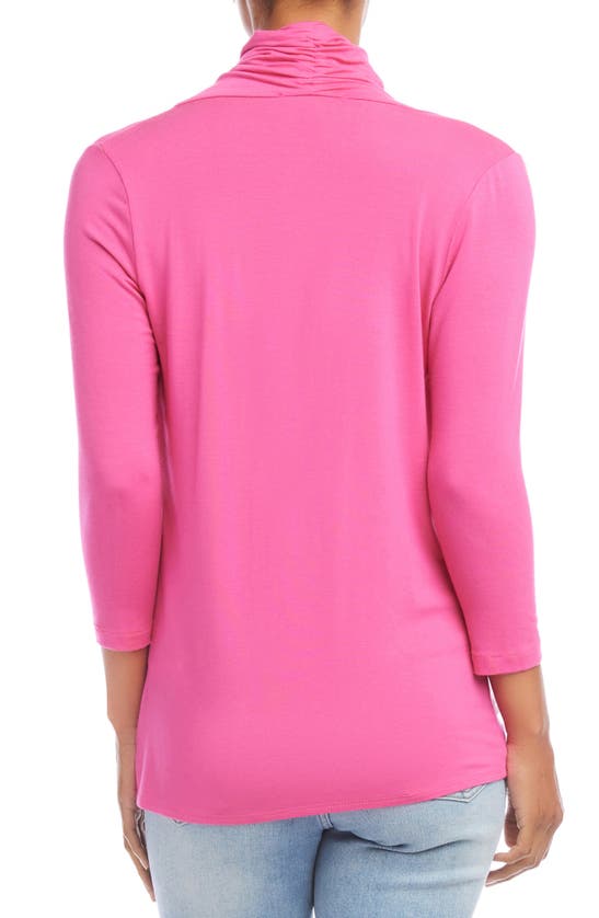 Shop Karen Kane Crossover Top In Pink