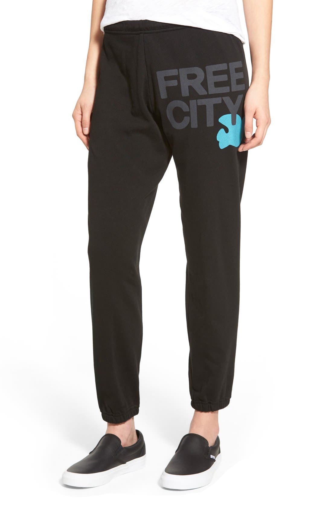 free city black sweatpants