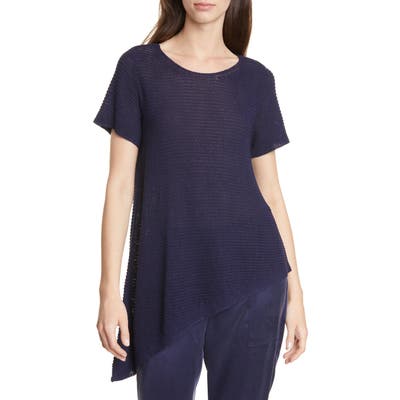 Eileen Fisher Asymmetrical Tunic, Blue