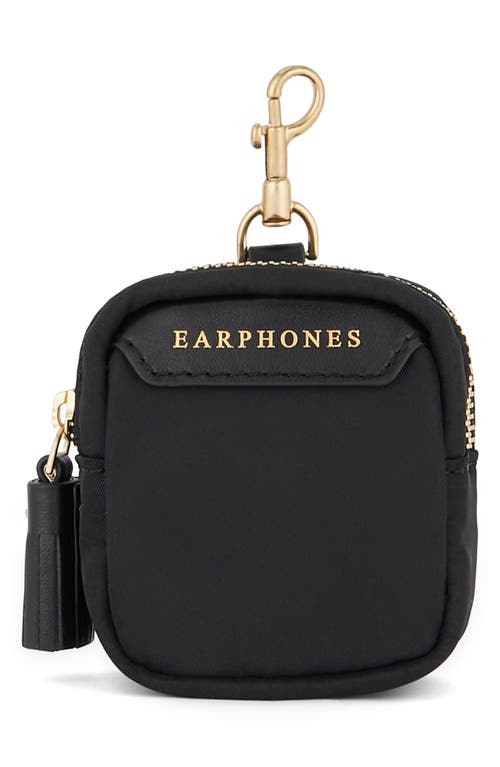 Anya Hindmarch ECONYL Regenerated Nylon Earbuds Case in Black at Nordstrom