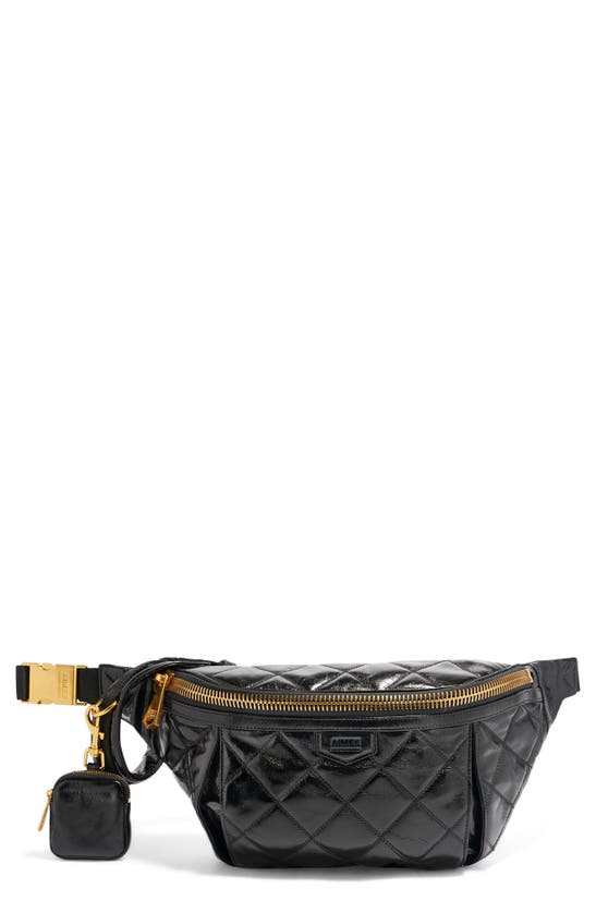 Aimee Kestenberg Outta Here Large Belt Bag In Black Quilted