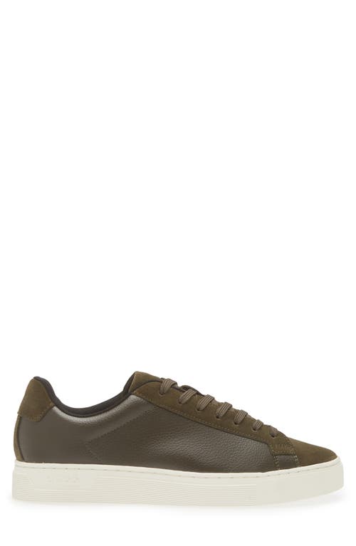 Shop Hugo Boss Boss Rhys Sneaker In Olive Green