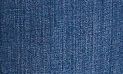 Hint Of Blu Crop Raw Hem Flare Jeans In Mist Blue