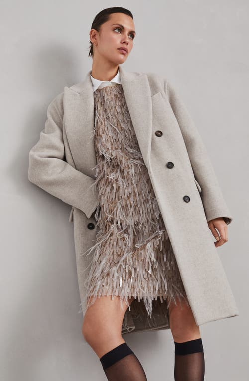 Shop Brunello Cucinelli Hand-crafted Coat In Cool Beige