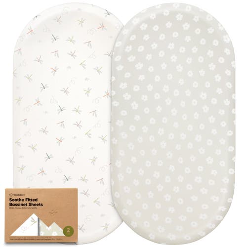 KEABABIES KEABABIES 2-PACK SOOTHE FITTED BASSINET SHEETS 