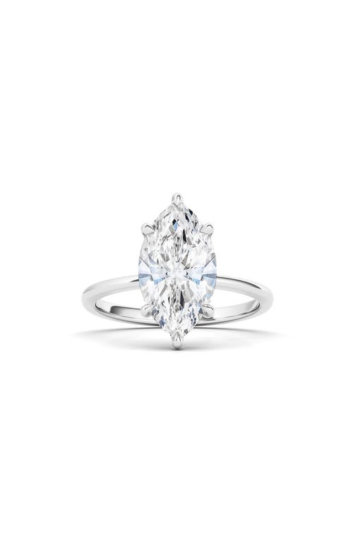 Shop Hautecarat Marquise Cut Lab Created Diamond Ring In 2.00 Ctw 18k White Gold