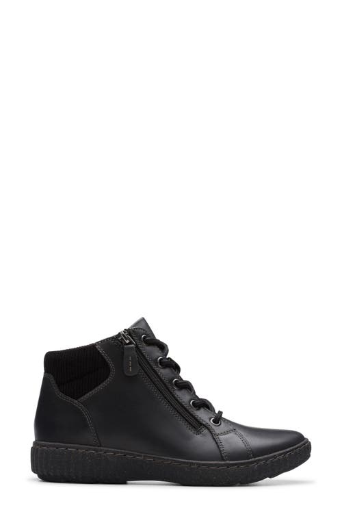 Clarks Caroline Park Lace-up Sneaker Booties In Black Combi