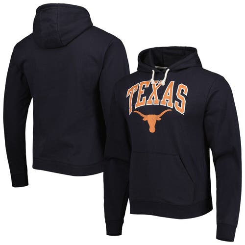 Men's League Collegiate Wear Black Texas Longhorns Arch Essential Pullover Hoodie