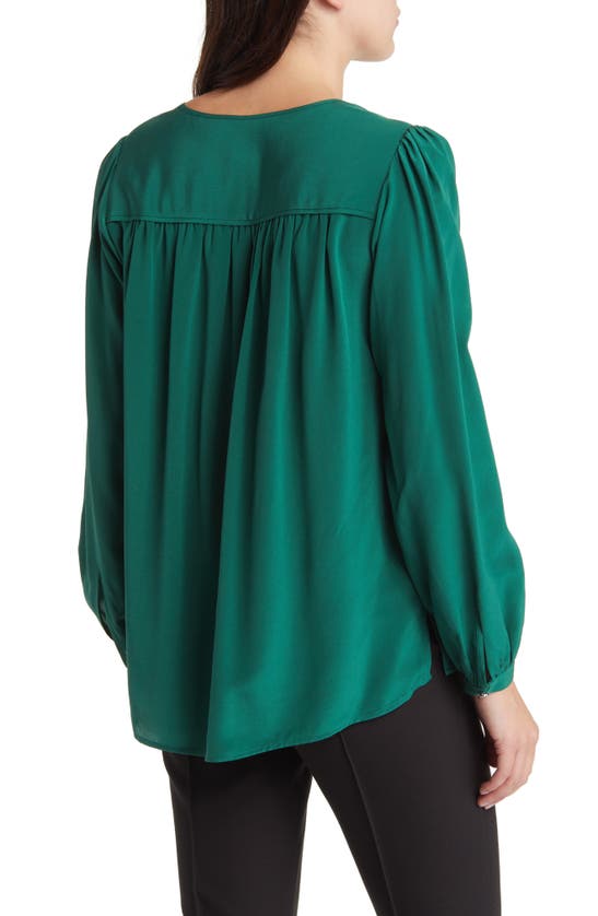 Hugo Boss V-neck Regular-fit Blouse In Washed Silk In Neplica