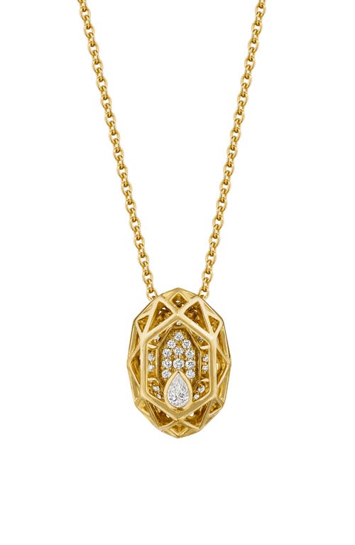 Estelar Diamond Pendant Necklace in Yellow Gold