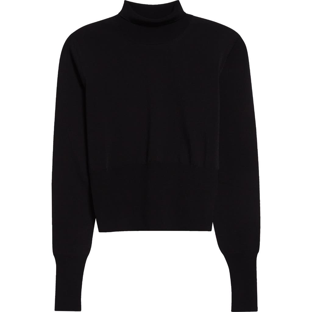 Shop Alaïa Turtleneck Sweater In Noir