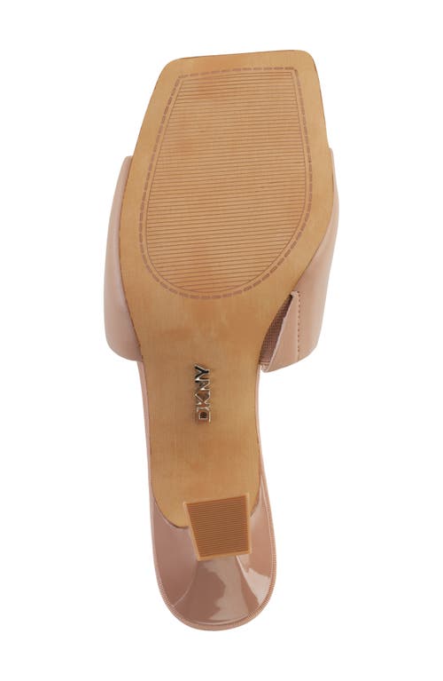 Dkny Keke Womens Embossed Leather Slide In Blush