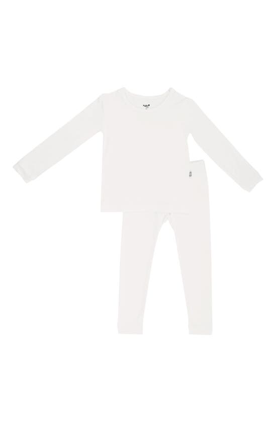 Shop Kyte Baby Kids' Fitted Two-piece Pajamas In Cloud