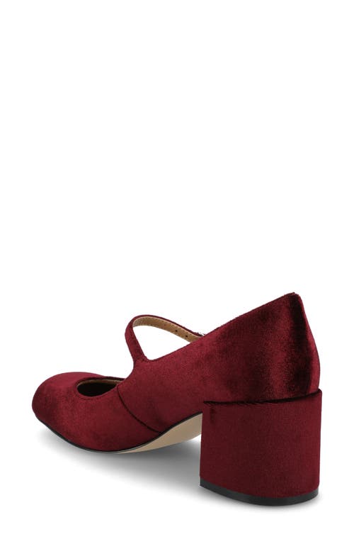 Journee Collection Okenna Mary Jane Pump In Wine