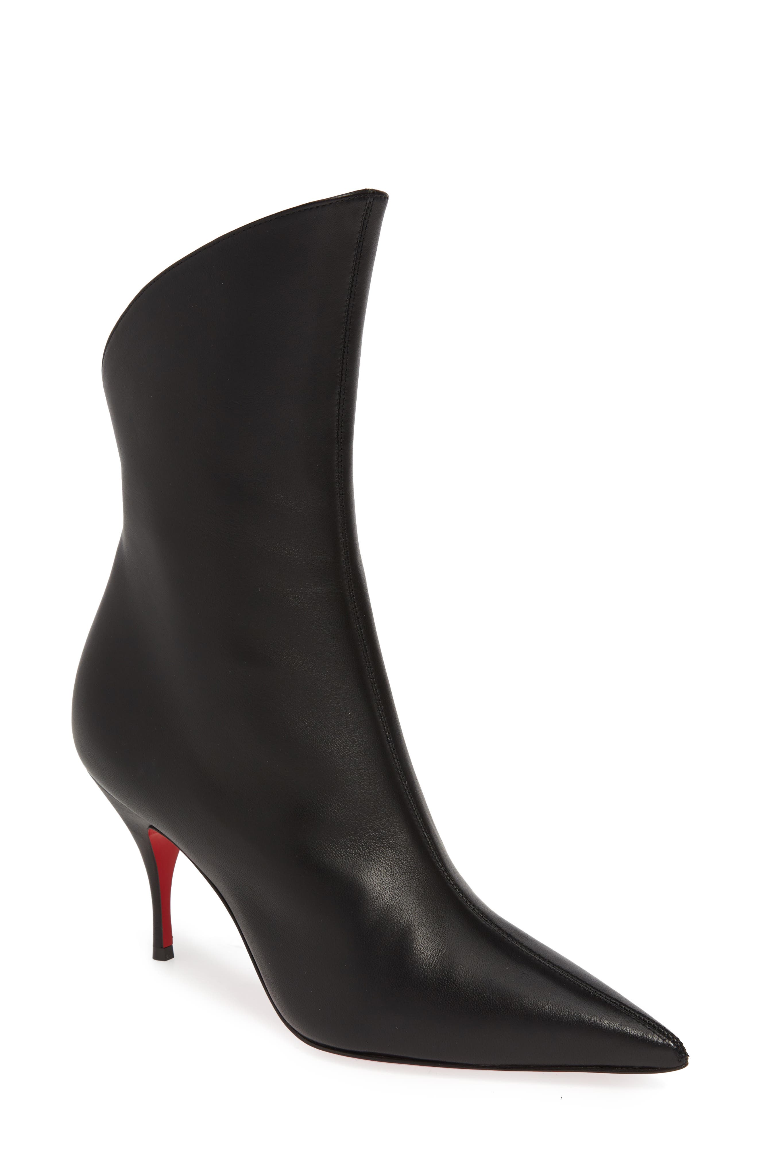 Christian Louboutin Claire Zip Bootie, Black