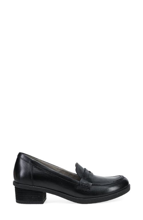 Dansko Danica Waterproof Penny Loafer Pump In Black