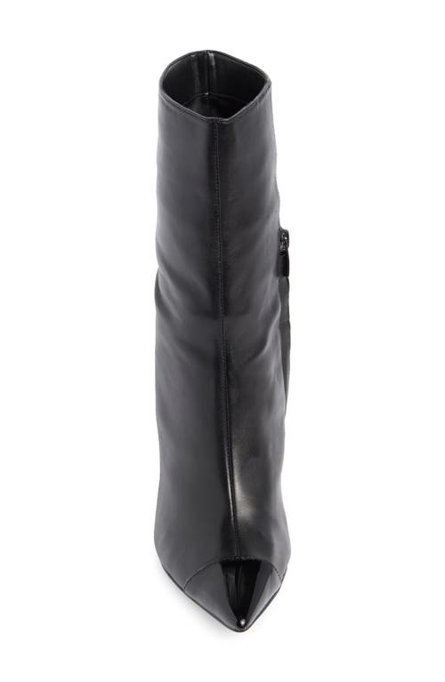 Nine West Winner Pointed Toe Boot In Black/nero