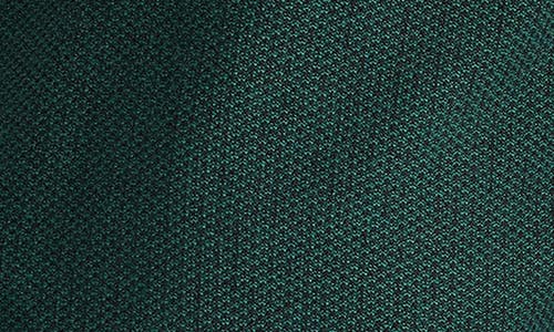 Shop Vince Geometric Jacquard Wool & Cotton Blend Crewneck Sweater In Emerald Bay/black