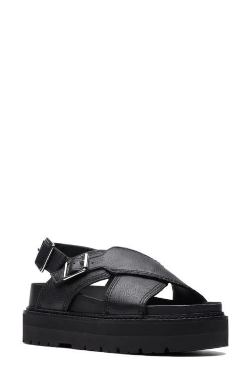 Clarks(r) Orianna Roam Platform Sandal in Black Leather