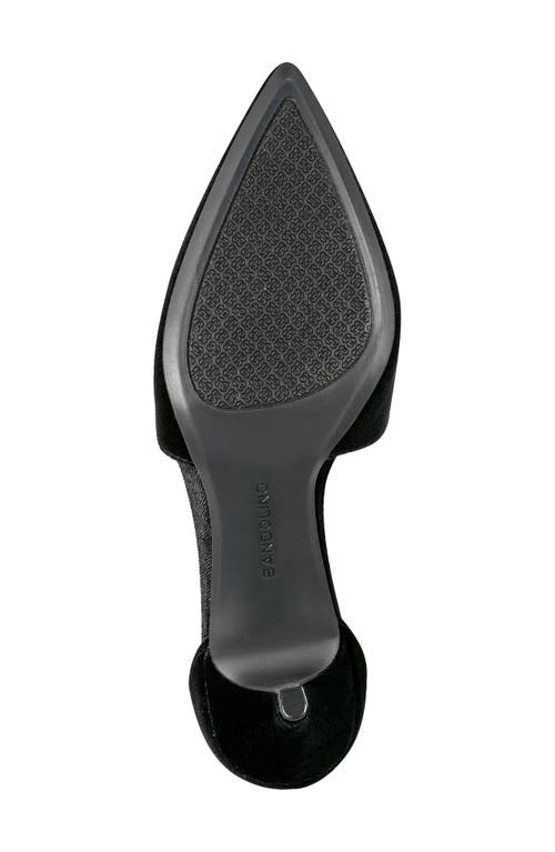Shop Bandolino Zeffer Kitten Heel Pump In Black Fabric