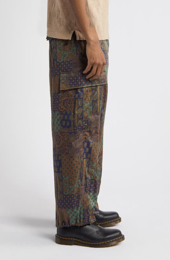 Shop Afield Out Paisley Utility Pants In Green
