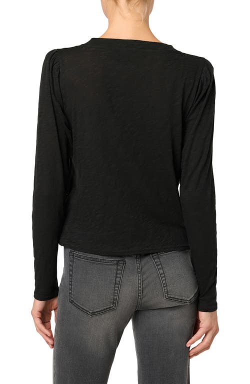 Shop Joe's Twisted Keyhole Long Sleeve T-shirt In Black