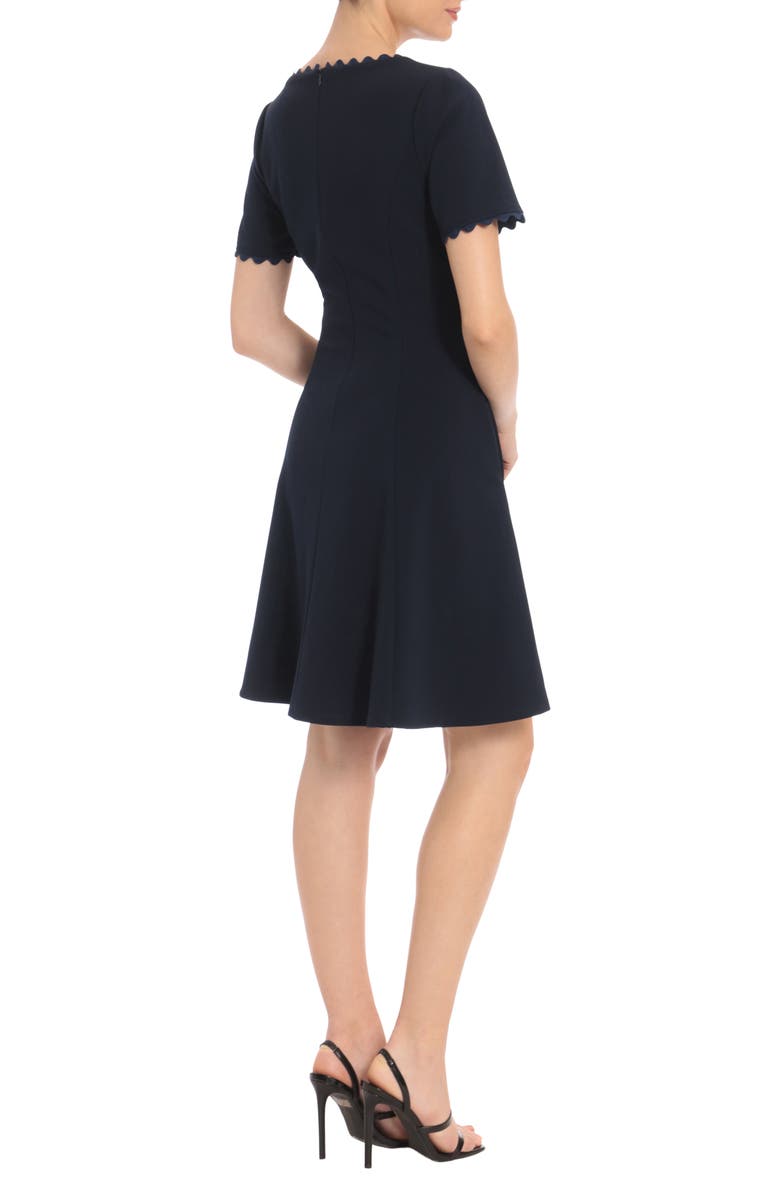 Maggy London Scallop Trim A-Line Dress | Nordstrom