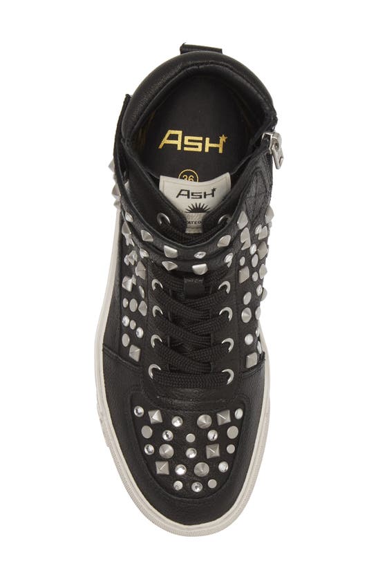 Ash Myraid Studded High Top Sneaker In Black