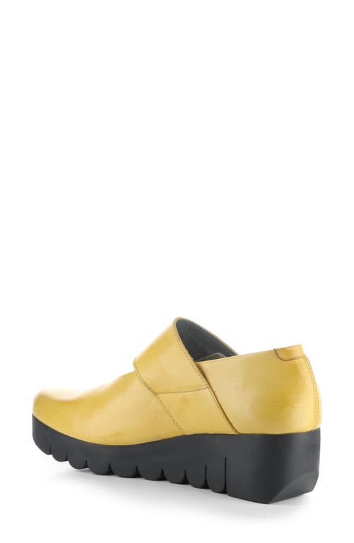 Shop Fly London Vari Mary Jane Platform Wedge Pump In Mustard Burn